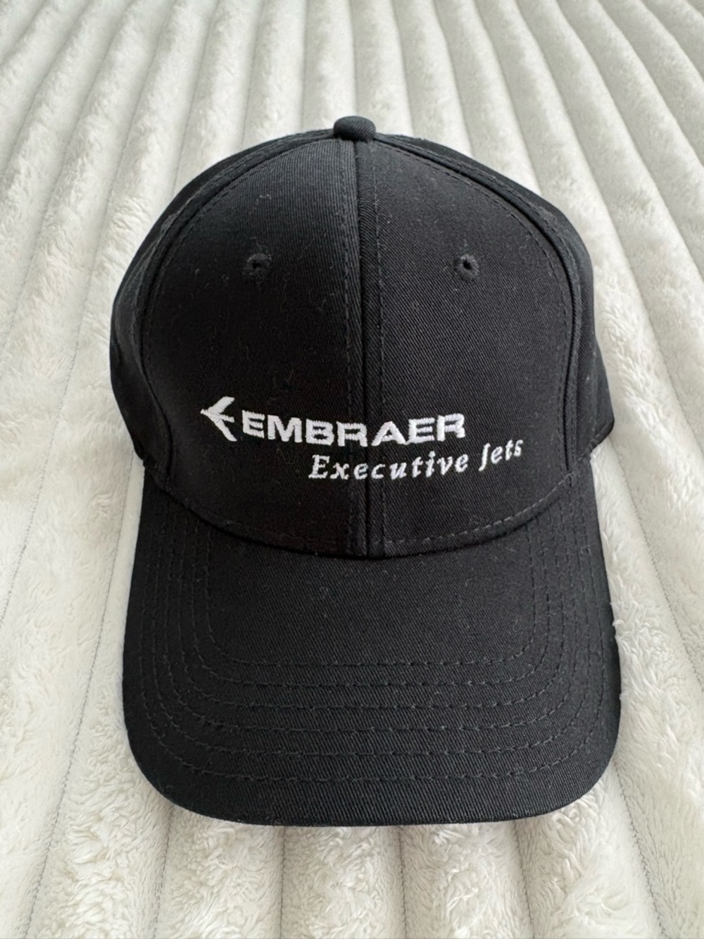 OTTO Black Cap with White Embroidered Logo